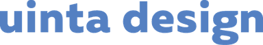 Uinta Design Menu Logo Blue